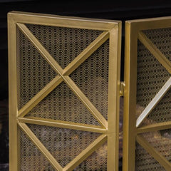 3 - Panel Fireplace Screen Perfect shield for your living space from sparks and soot