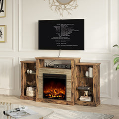 Scribner TV Stand for TVs up to 65" with Fireplace Included
