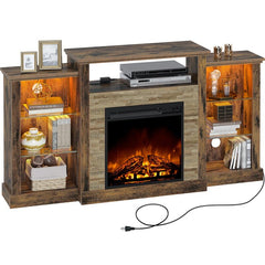 Scribner TV Stand for TVs up to 65" with Fireplace Included