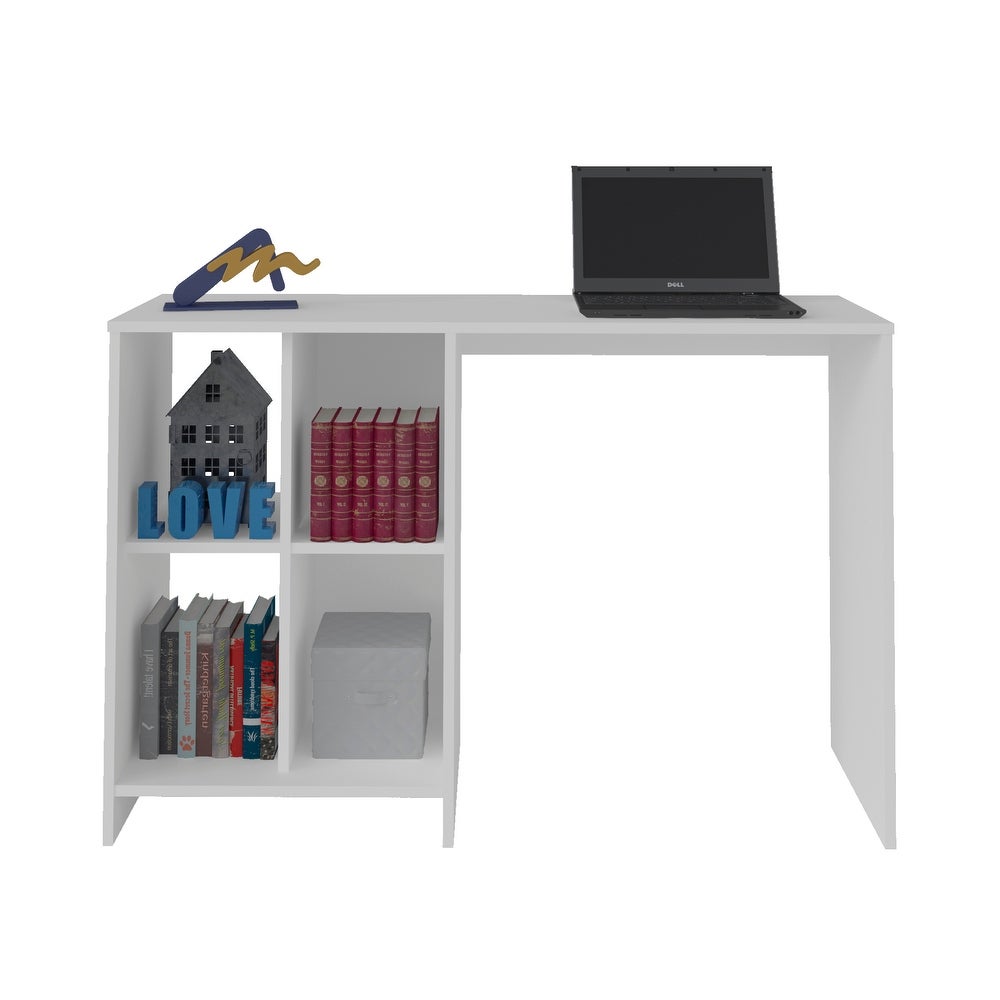 Seattle Desk - White perfect Piece for Any Small Office Space Engineered Wood