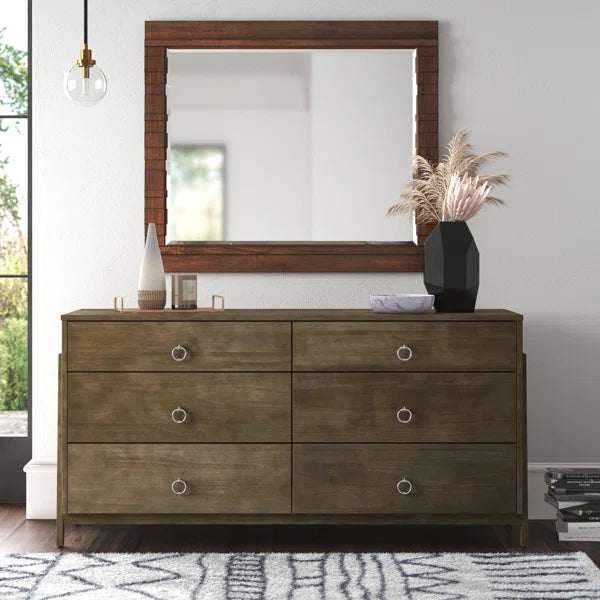 Selman 6 Drawer 60.8'' W Double Dresser Soft/Self Close Drawers Plenty of Storage Space