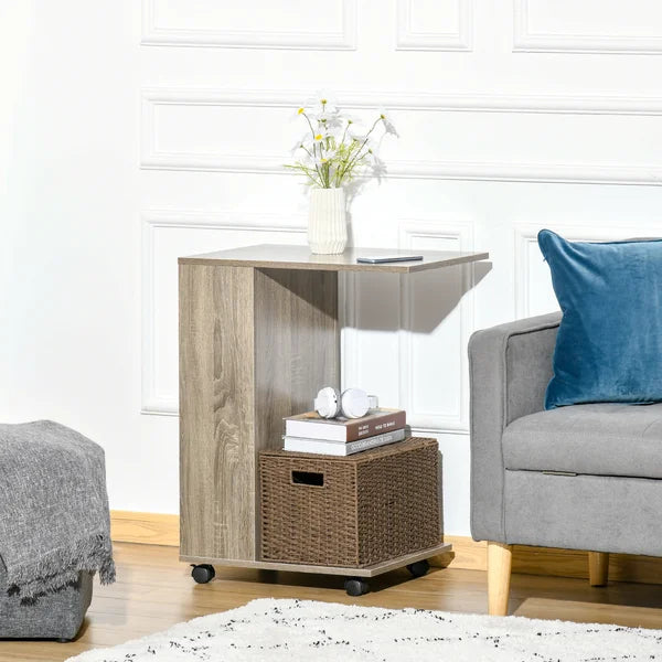 Semesa 27.5'' Tall Nightstand in Brown Ample Storage Space
