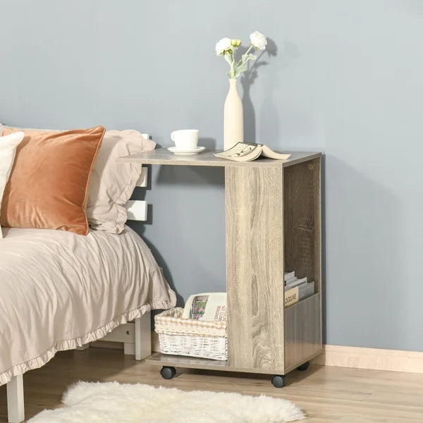 Semesa 27.5'' Tall Nightstand in Brown Ample Storage Space