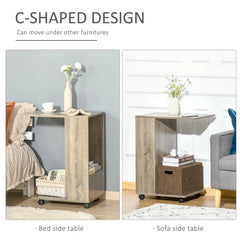 Semesa 27.5'' Tall Nightstand in Brown Ample Storage Space