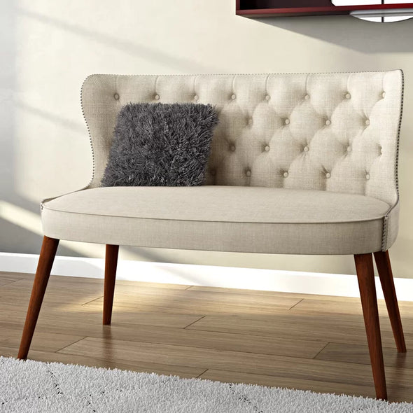 Sempronius 40.94'' Armless Loveseat Modern Farmhouse Perfect for Livnng Room or Bedroom