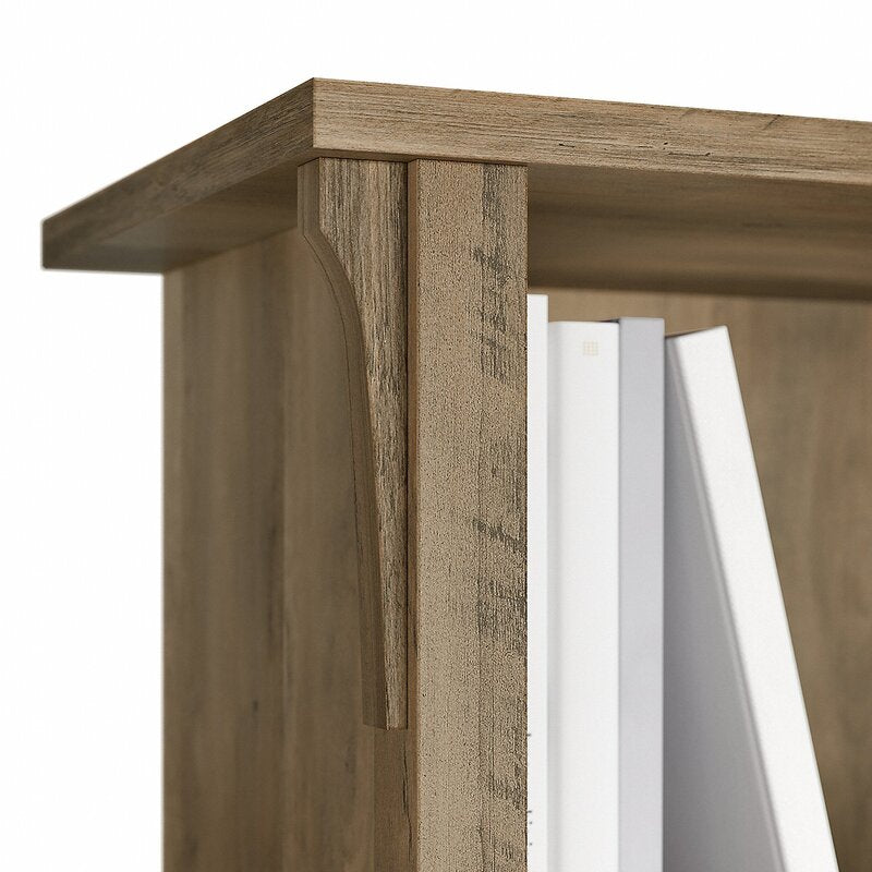 2 Set Reclaimed Pine Senetta 62.95'' H x 31.72'' W Standard Bookcase