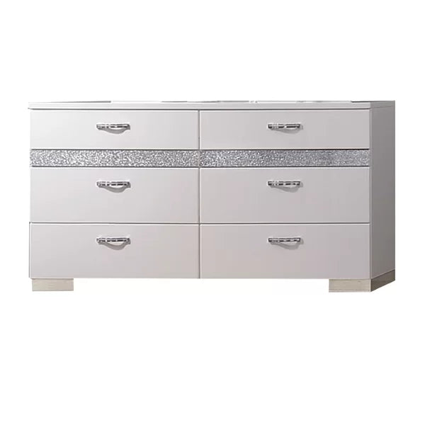 Sepviva 8 Drawer 63'' W Double Dresser with Mirror Eight-Drawer Dresser Offers Ample Storage Space