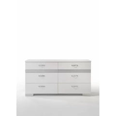 Sepviva 8 Drawer 63'' W Double Dresser with Mirror Eight-Drawer Dresser Offers Ample Storage Space
