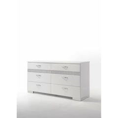 Sepviva 8 Drawer 63'' W Double Dresser with Mirror Eight-Drawer Dresser Offers Ample Storage Space