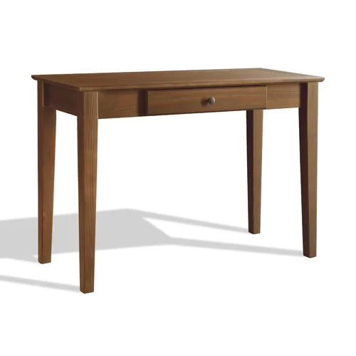 Walnut Shaker Solid Wood Desk  Made of 100% Solid Pine Wood Design