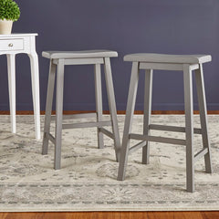 Solid Wood Counter & Bar Stool Set of 2 Sensible Seating Arrangements