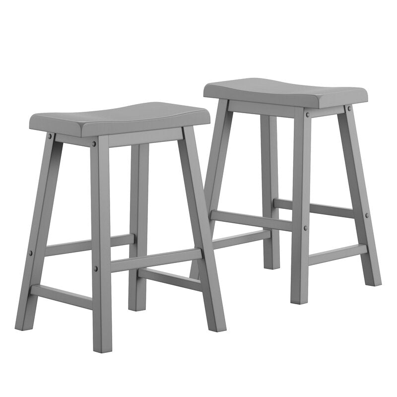 Solid Wood Counter & Bar Stool Set of 2 Sensible Seating Arrangements