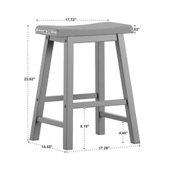 Solid Wood Counter & Bar Stool Set of 2 Sensible Seating Arrangements