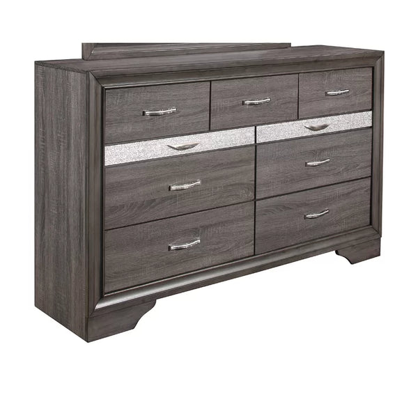 Shrewsbury 9 Drawer 63'' W Double Dresser Clean Modern Design Elements