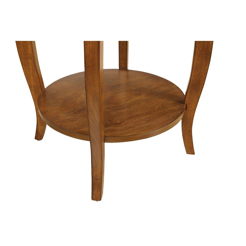 Shropshire 24'' Tall End Table with Storage Transitional Silhouette