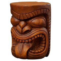 Plastic/Resin Side Table Bring A Taste of Island Style to your Backyard with this Sculptural Tiki Side Table
