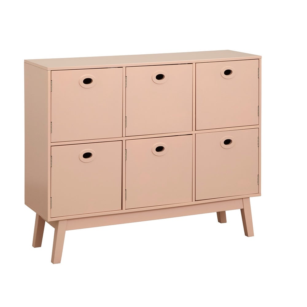 Simple Living Storage Cabinet - Pink Offers Plenty of Space for Clothing, Household Items, or Extra Bedding
