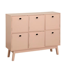 Simple Living Storage Cabinet - Pink Offers Plenty of Space for Clothing, Household Items, or Extra Bedding
