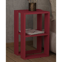Burgundy 21.65'' Tall Nightstand Perfectly Blends with Any Style of Home Decor