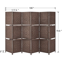 1 - Brown Panel Folding Room Divider Will Provide Extra Privacy for A Living Room, Bedroom, Or Shared Apartment and Avoid Some Embarrassment