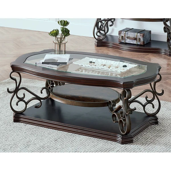 Skylah Solid Coffee Table with Storage Provides Plenty of Space