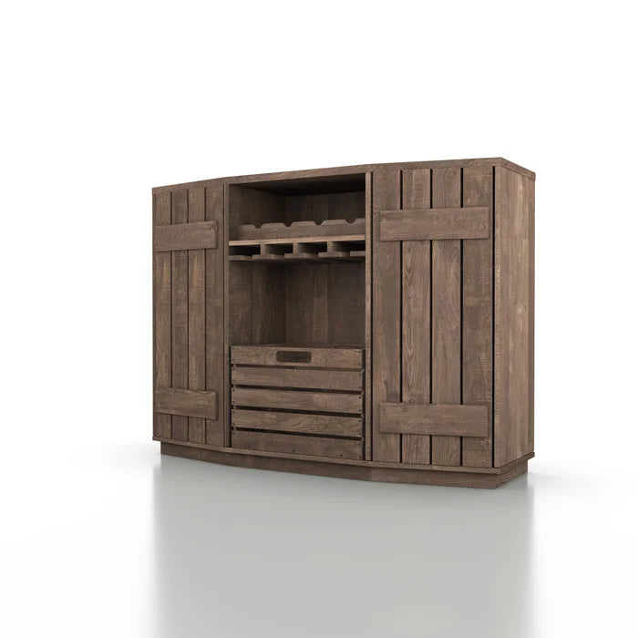 Slatted cabinet wine server 2025