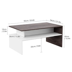 Sled 1 Coffee Table with Storage Perfect for Living Room Provide Storage Space