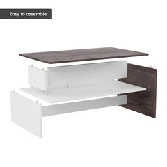 Sled 1 Coffee Table with Storage Contemporary Style Perfect for Living Room