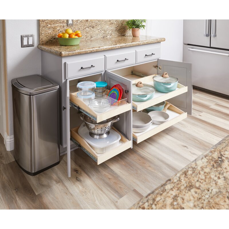 Slide-A-Shelf Pull Out Drawer Slide Out Shelf Cabinet Retrofit
