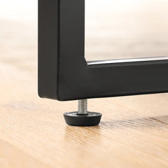 18.1" H x 31.5" W x 19.5" D Small Coffee Table With 2-Level Tabletop, 31.5", Oak Balck