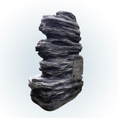 Snari Stacked Shale Fountain with LED Light Bring Stress Relief and Relaxation