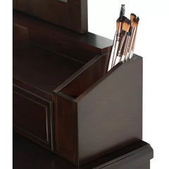 Brown Soares 42.5'' Wide Vanity Set with Stool and Mirror