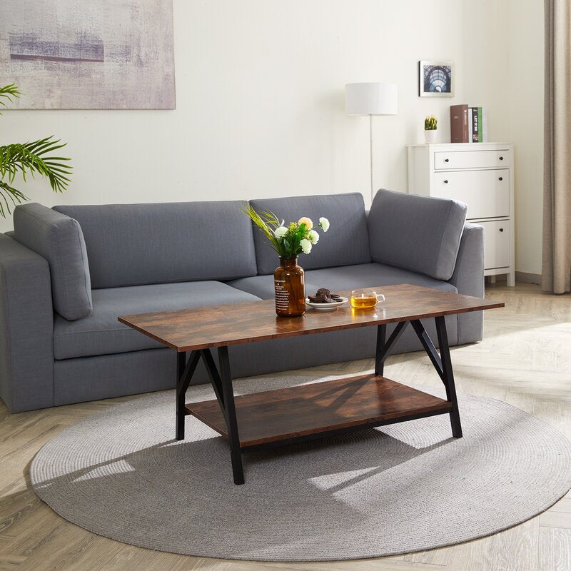 Soderberg Coffee Table with Storage Indoor Rugged Industrial Flair