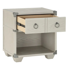 Sonnet 24'' Tall 1 - Drawer Nightstand in Cream Perfect for Bedside