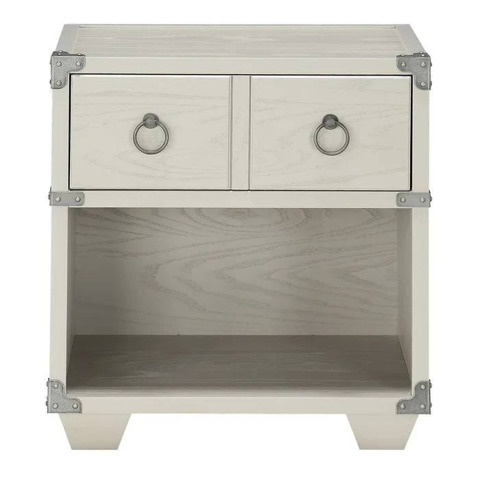 Sonnet 24'' Tall 1 - Drawer Nightstand in Cream Perfect for Bedside