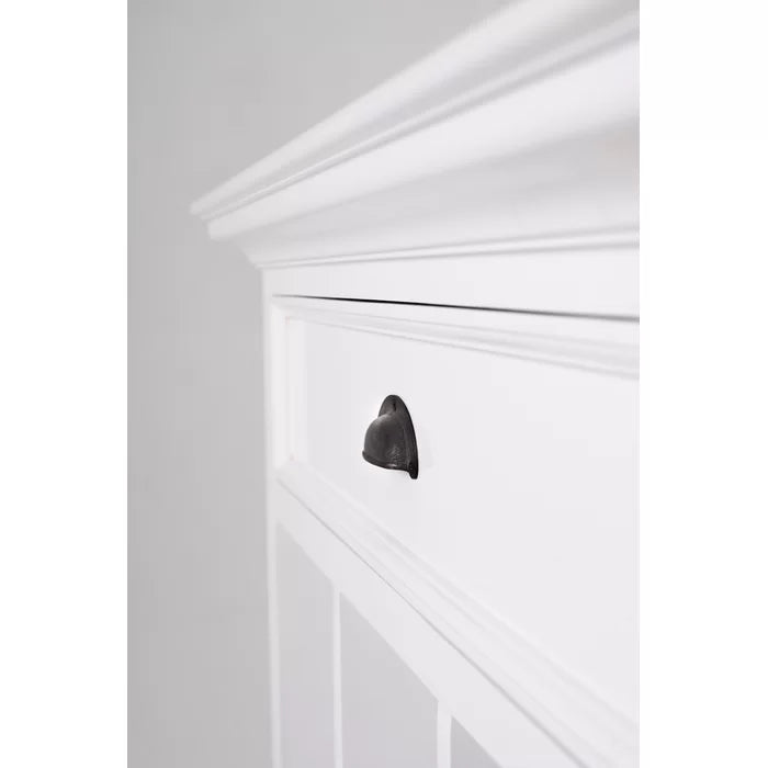 Sorrento 31.1'' Tall 1 - Drawer Solid Wood Nightstand in Classic White