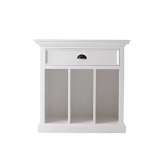 Sorrento 31.1'' Tall 1 - Drawer Solid Wood Nightstand in Classic White