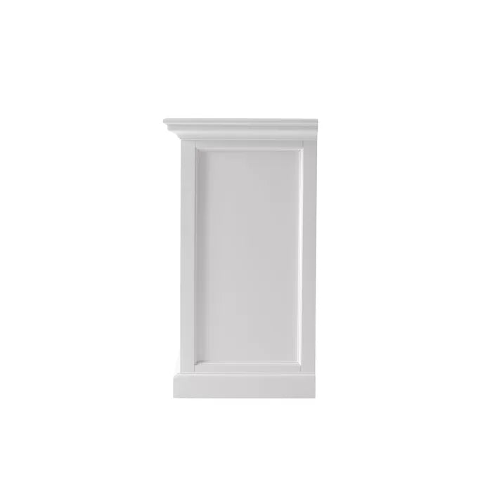 Sorrento 31.1'' Tall 1 - Drawer Solid Wood Nightstand in Classic White