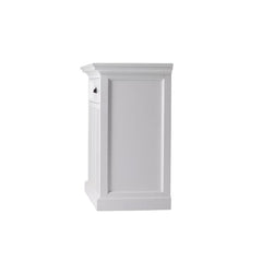 Sorrento 31.1'' Tall 1 - Drawer Solid Wood Nightstand in Classic White