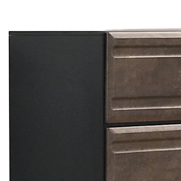 Sotelo 24'' Tall 2 - Drawer Nightstand in Gray Solid Wood Durability and Strength