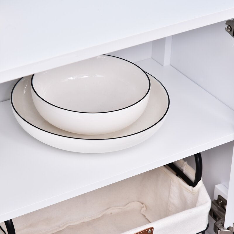 31.5'' Wide Server Add More Brilliance to your House As Well As Keep the Stuff Organized for Space-Saving