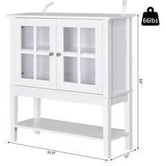31.5'' Wide Server Perfectly Fit your Living Room, Kitchen, Bathroom, Entrances Enhance Style and Convenience with Elegance