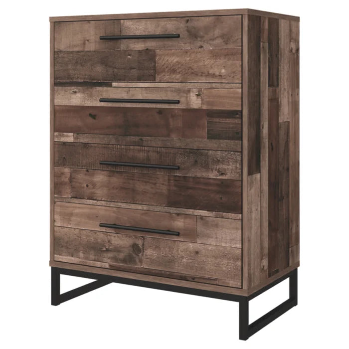 Solid Wood Spennymoor 4 Drawer 28'' W Chest Mid-Century Style