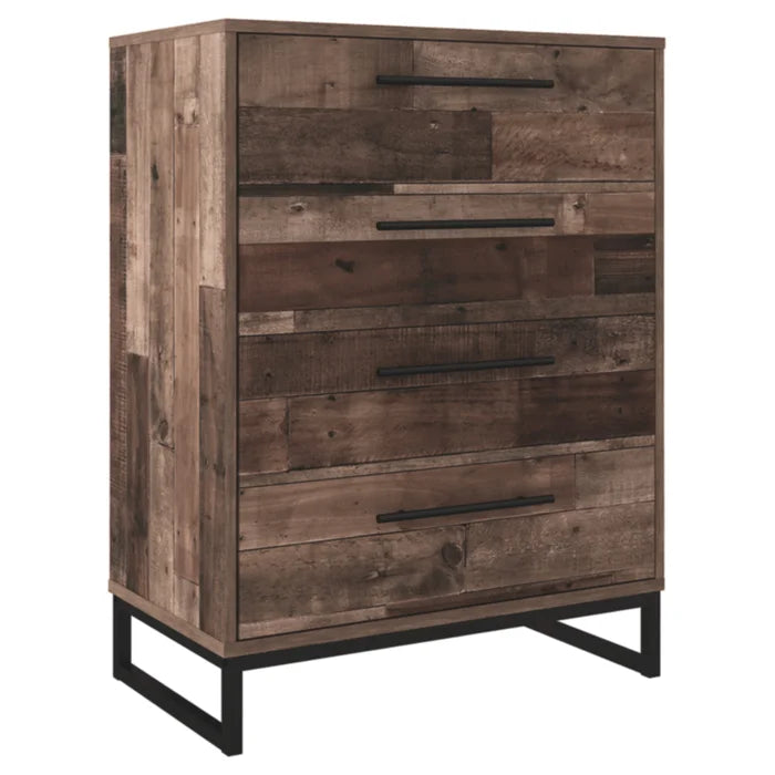 Solid Wood Spennymoor 4 Drawer 28'' W Chest Mid-Century Style