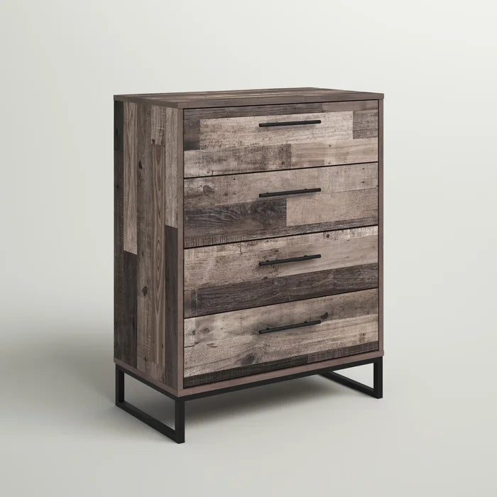 Solid Wood Spennymoor 4 Drawer 28'' W Chest Mid-Century Style