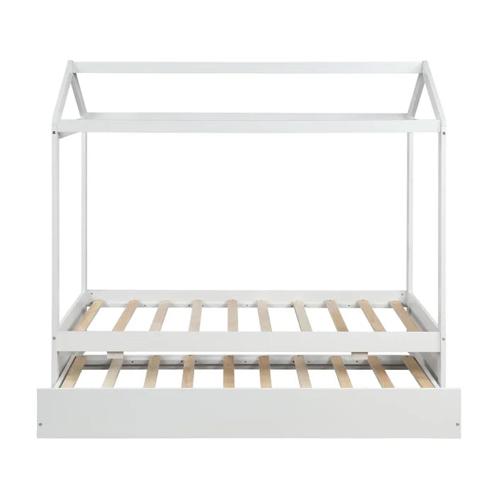 Spitzer Toddler Canopy Bed with Trundle Enhance Sleep Comfort Standard Bed