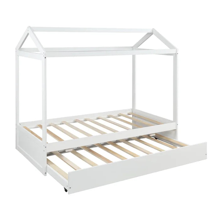 Spitzer Toddler Canopy Bed with Trundle Enhance Sleep Comfort Standard Bed