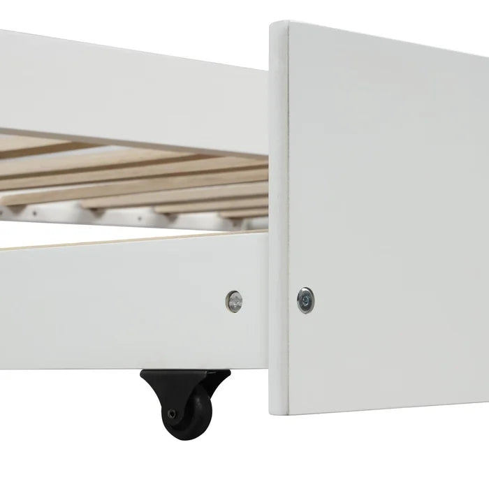 Spitzer Toddler Canopy Bed with Trundle Enhance Sleep Comfort Standard Bed