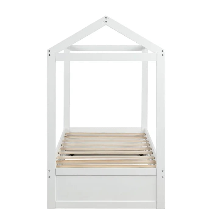 Spitzer Toddler Canopy Bed with Trundle Enhance Sleep Comfort Standard Bed