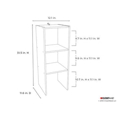 Stackable Organizers 12.13'' W Vertical Organizer Shelves